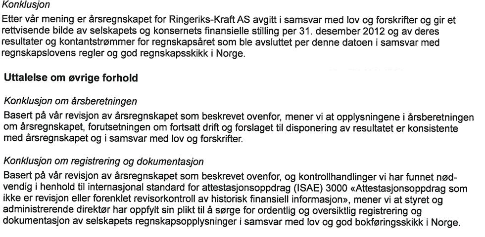Revisjonsberetning del 3